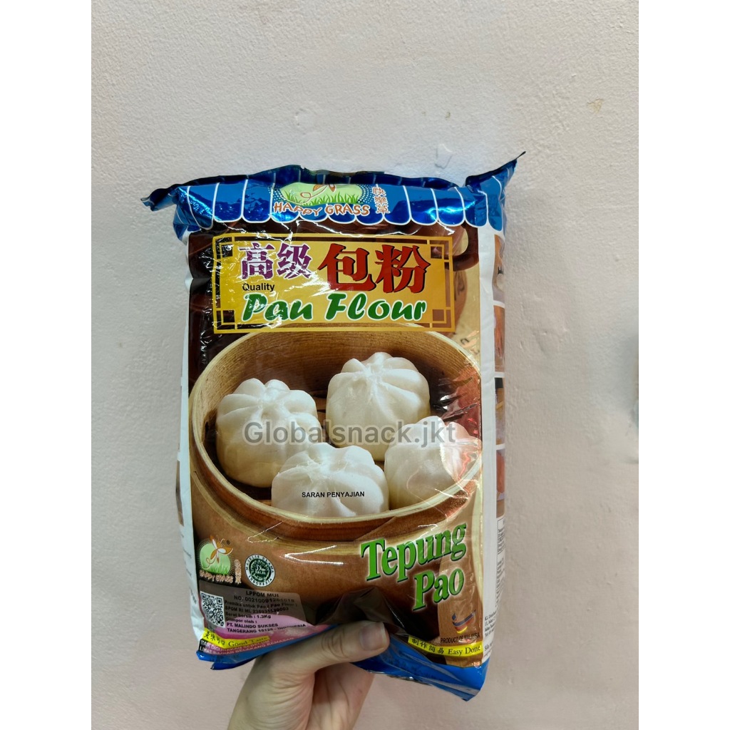 

Happy Grass Pau Flour Premium Wheat Flour/ Tepung Terigu Untuk BakPao