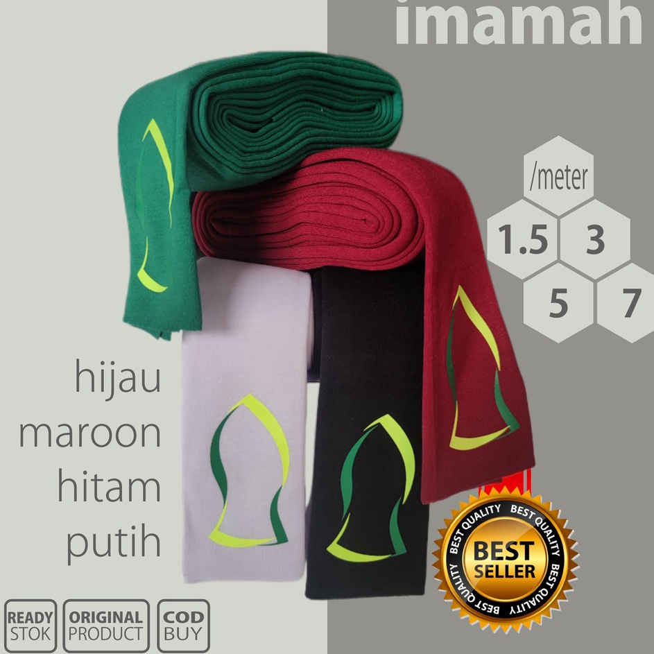 Grosir SORBAN IMAMAH 1.5 M, SORBAN IMAMAH 3 M,SORBAN IMAMAH 5 M, SORBAN IMAMAH 7 M,UNTUK DEWASA DAN 