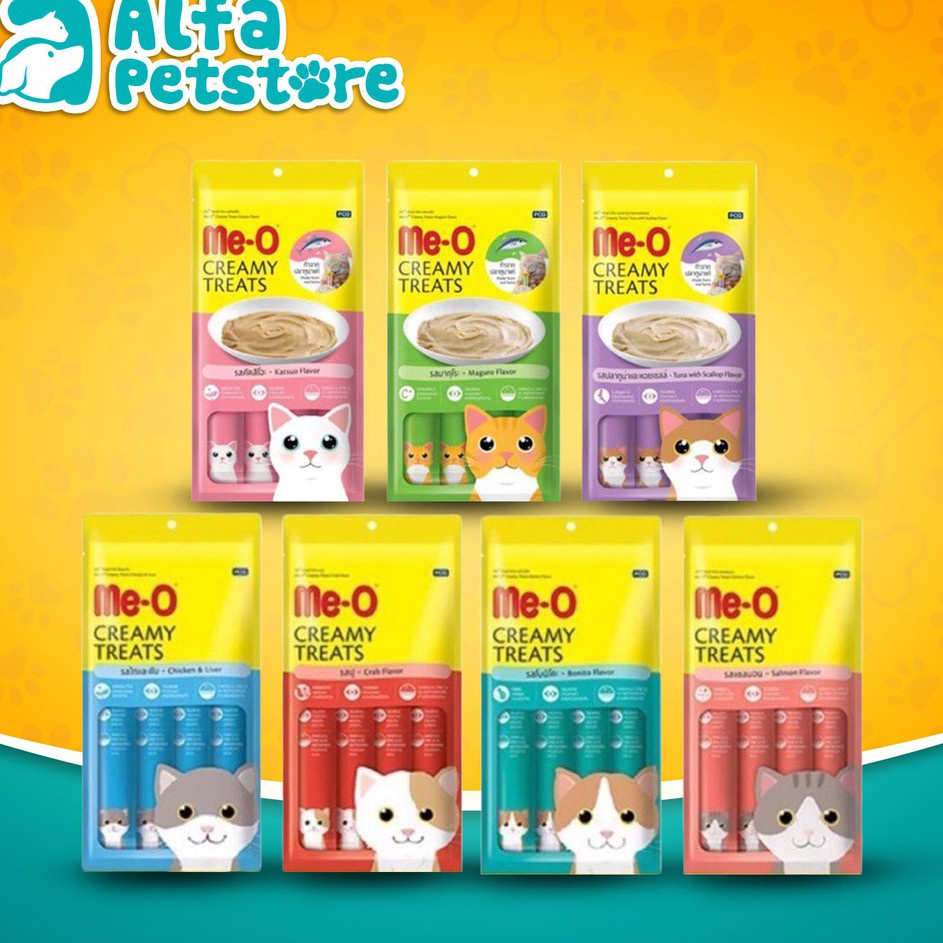 Buruan Beli Meo Creamy Treats Snack Kucing me-o meo 15 Gram Murah