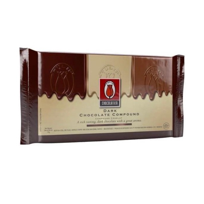 

B44ru Tulip Dark Chocolate Compound - Coklat Tulip 1kg [258]