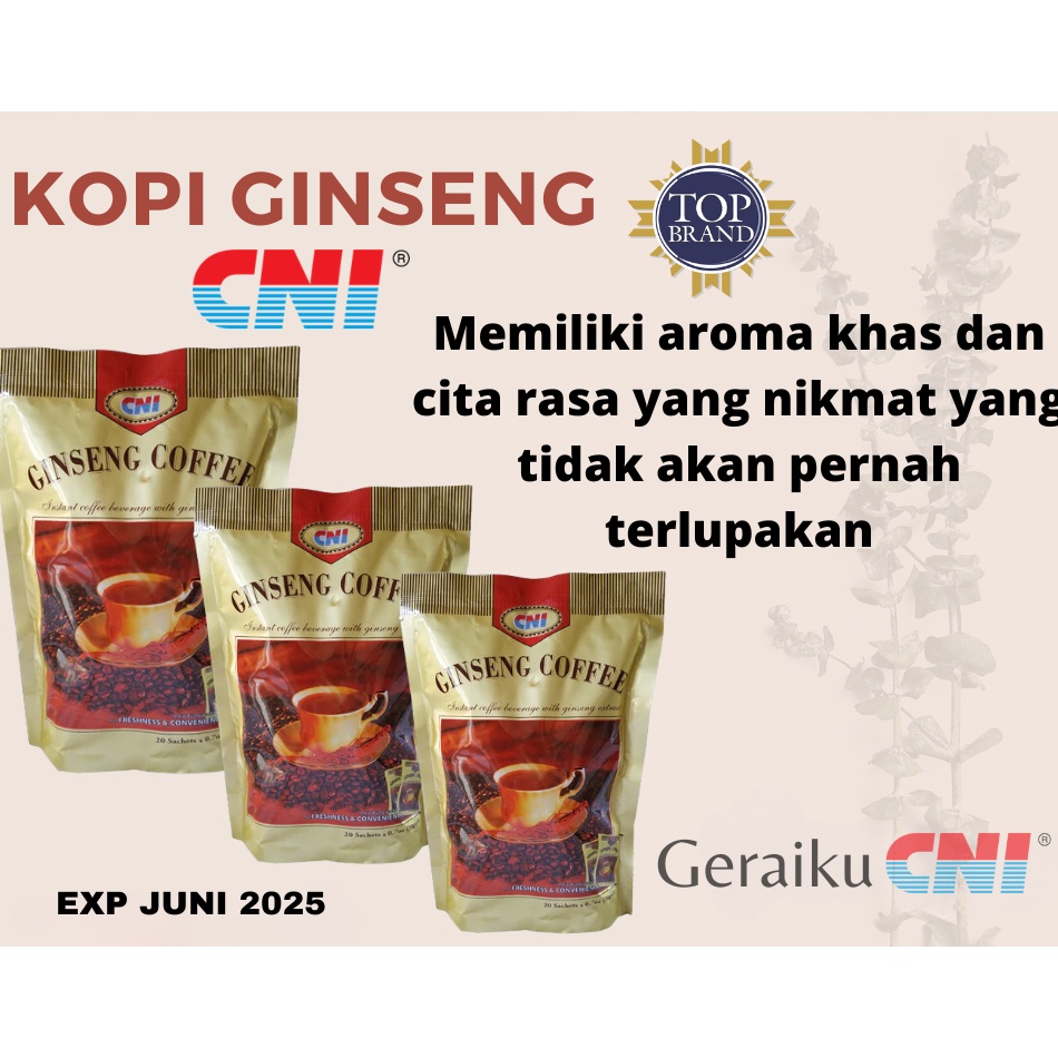 

[❉T18/] Kopi Ginseng CNI Pioneer Kopi Ginseng No 1 di Indonesia Original Sunshine