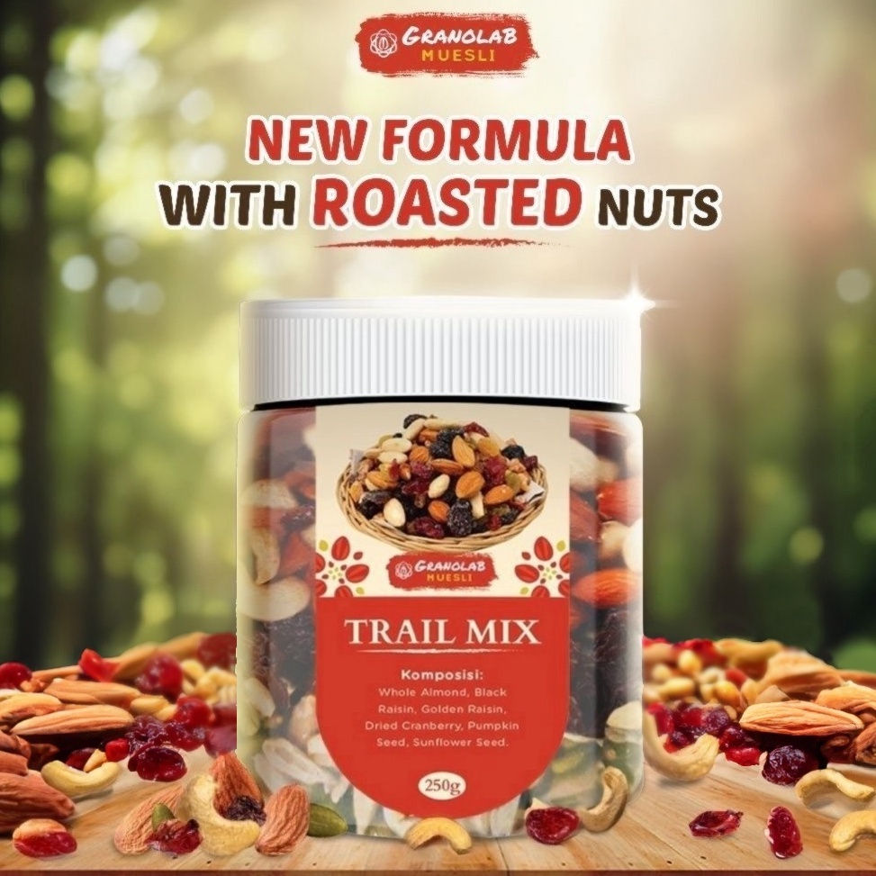 

[¶O6$] Trail Mix 250 gr - Granolab Muesli | Almond, Raisin, Cranberry, Pumpkin Seed, Sunflower Seed [204]