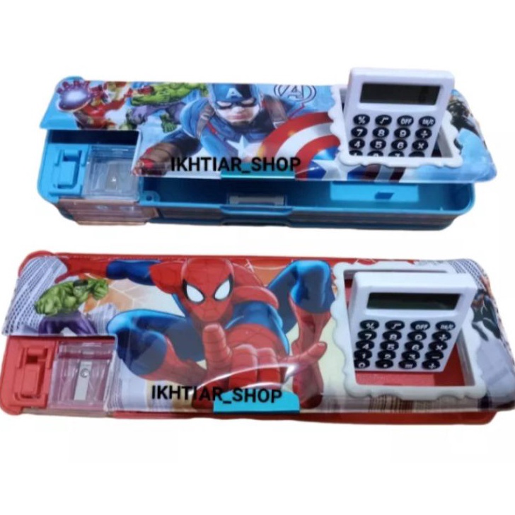 

Pasti Murah KOTAK PENSIL COWOK/KOTAK PENSIL MAGNET KALKULATOR +RAUTAN Ready
