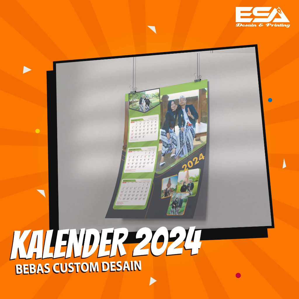 KALENDER DINDING CUSTOM 2024 (BISA BIKIN SATUAN)