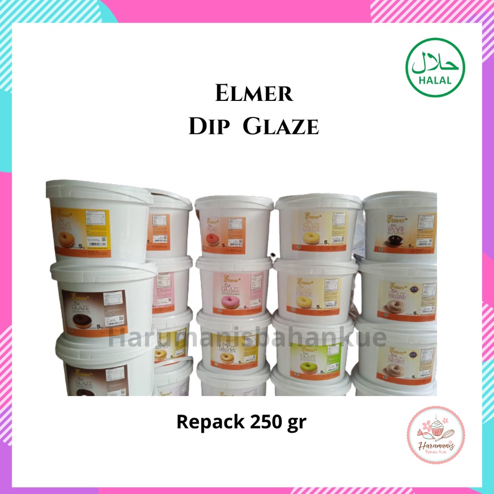 

Terk!!ni Elmer Dip Glaze Aneka Repack 250gr Kualitas Oke
