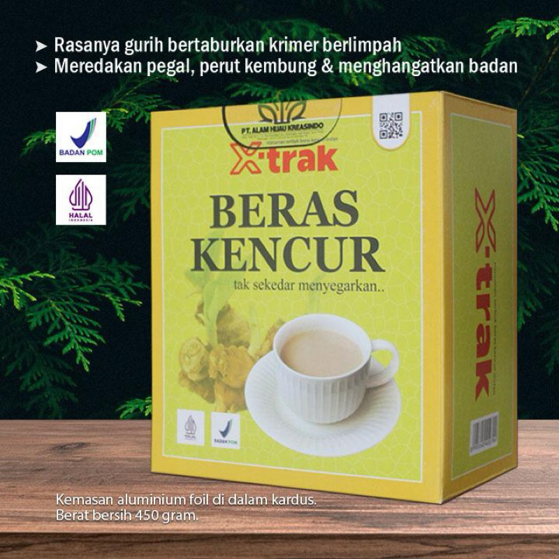 

X-trak beras kencur ~ minuman serbuk beras kencur instan.