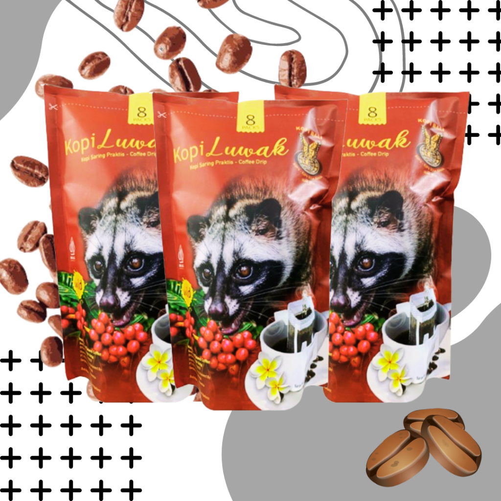 

Kopi Luwak Cofee Drip (Kupu Kupu Bola Dunia) 8X8GR