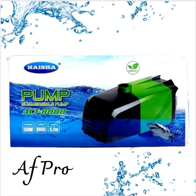 HAISHA ACT 8000 Pompa kolam koi Submersible Pump Low Watt