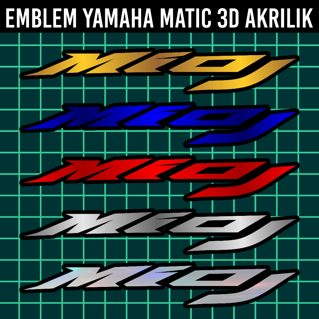 EMBLEM MIO J LOGO TIMBUL YAMAHA MIO J (2 PCS)