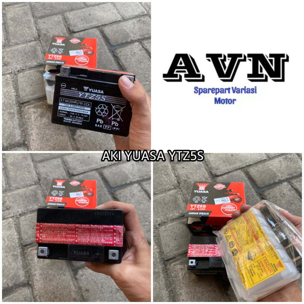 AKI KERING YUASA VIXION KARISMA SUPRA X 125 YTZ5S || AKI YUASA AKI KERING YTZ5S KARISMA SUPRA X 125 