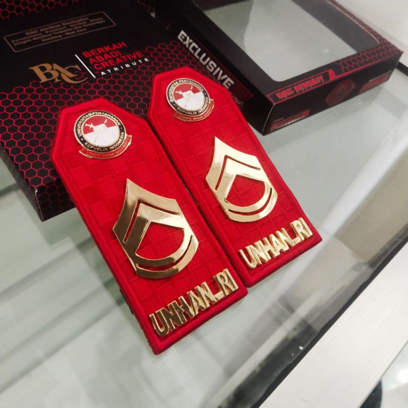 pangkat Pdu unhan Chevron 2-2 merah