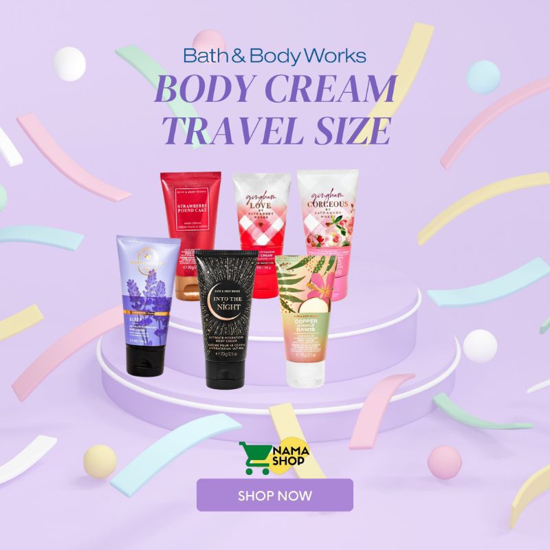 Body Cream Bath And Body Works BBW Travel Size