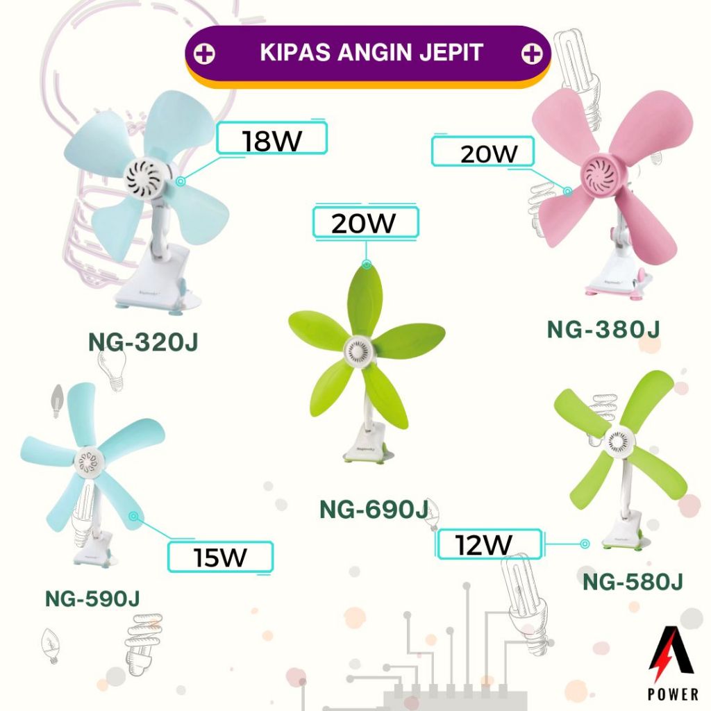 Nagasaky - Kipas Angin Jepit