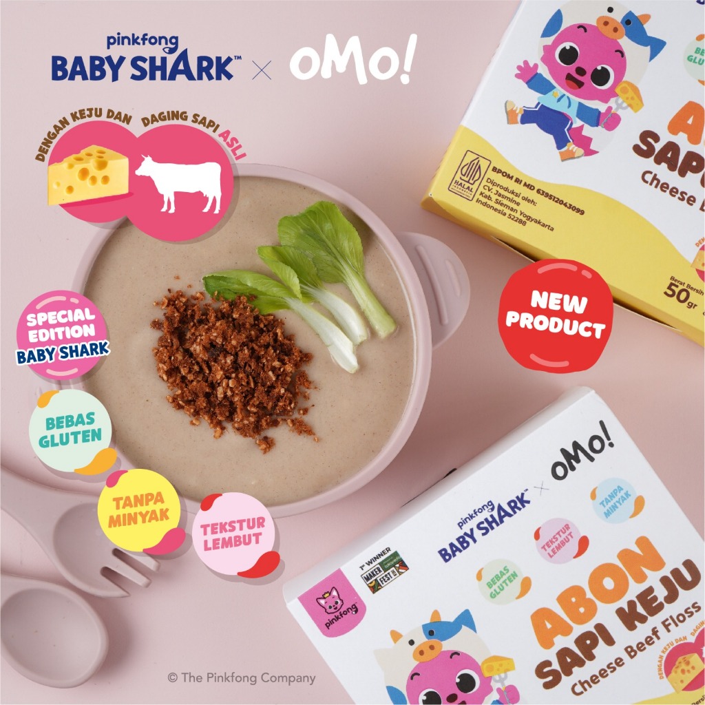 [NEW] Pinkfong Baby Shark X OMO! Abon Sapi Keju (Cheese Beef Floss)