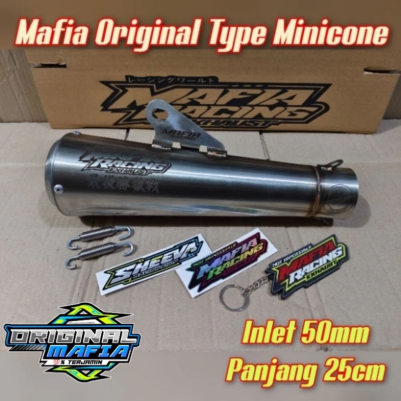 SLINCER MAFIA MOFEL MINICONE Panjang 20cm 25cm/Slincer Mafia/Slincer Minicone/Kenalpot Minicone/Kena