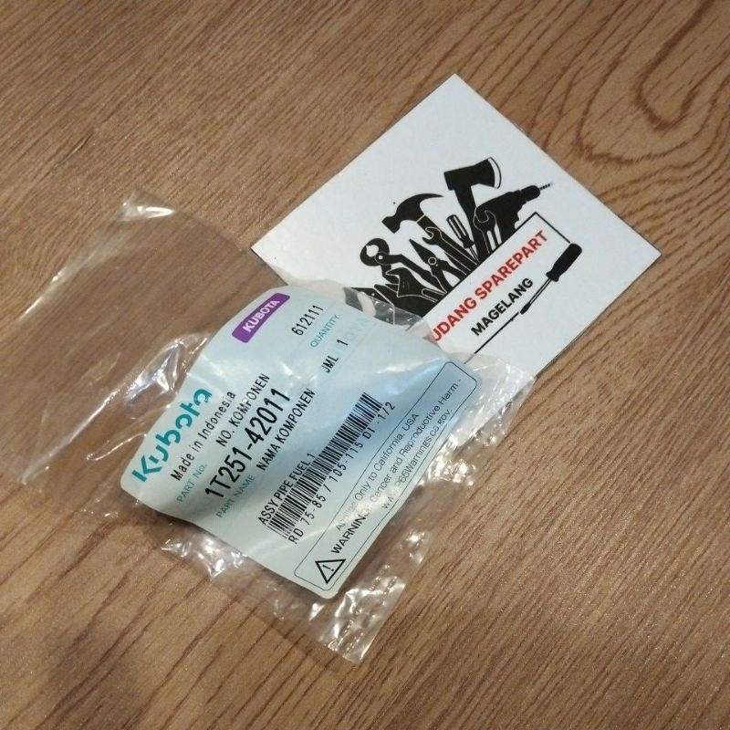 Assy Pipe Fuel 1 RD75-85 /105-115 DI-1/2 ORIGINAL KUBOTA