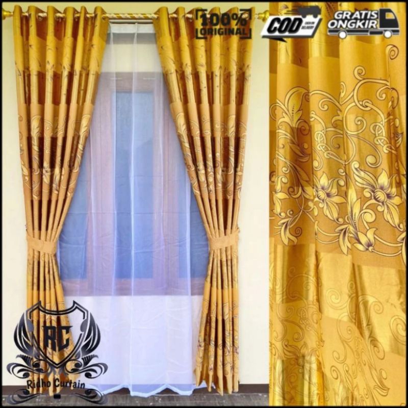 Gorden ruang tamu mewah tebal/gorden jendela minimalis terbaru gorde Blackout import peremium aneka 