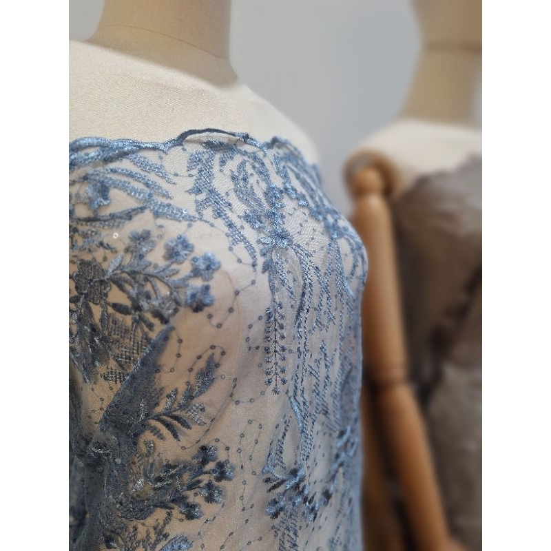 Tulle MT X003C | Tulle Bordir Etnik | Tulle Etnik | Etnik Premium -ISTANAKAEN