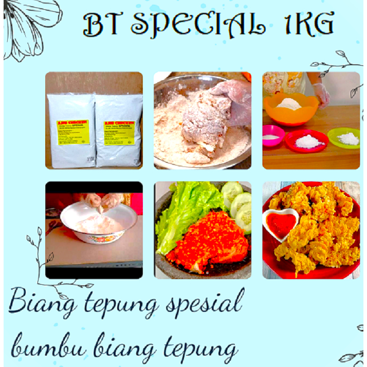 

Promo Biang Tepung Fried Chicken SPECIAL 1KG- Tepung Bumbu Ayam Fried Chicken Special - 1Kg