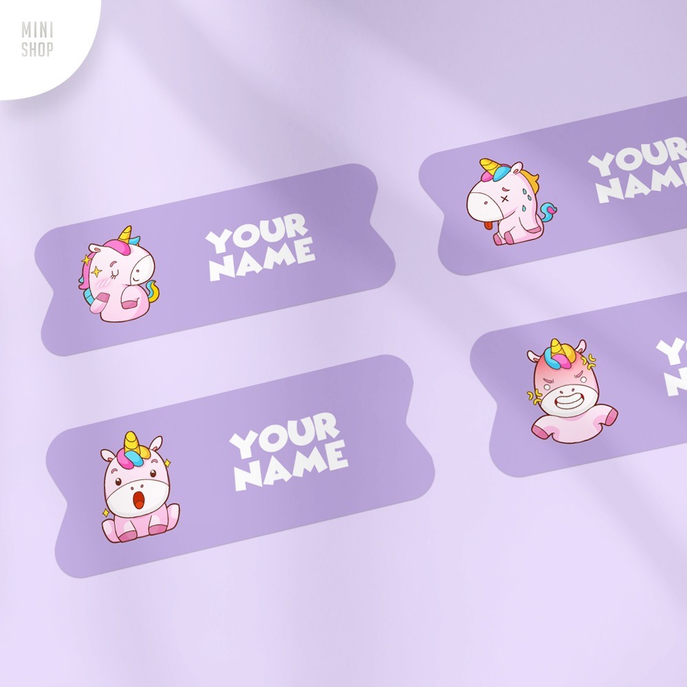 

Stiker Nama Custom Waterproof Unicorn ( Kuda Poni )
