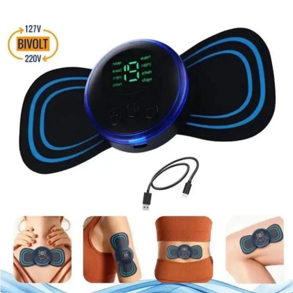 EMS Alat Pijat Leher Terapi Mini Pad electric EMS Massager Recharging Alat Pijat Leher Terapi LS