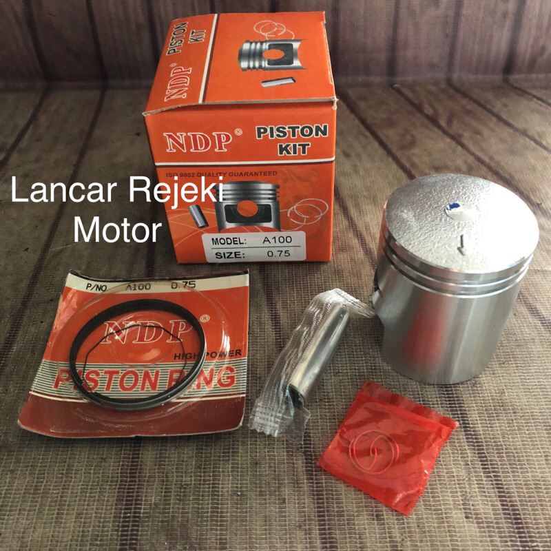 Piston Kit Komplit Ring Piston Seher Suzuki A100 A 100 Oversize 75