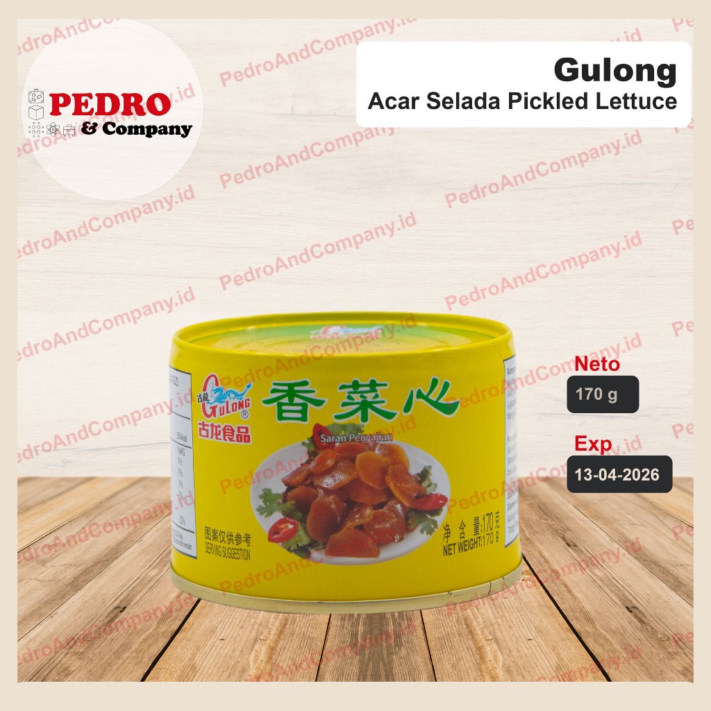 

Gulong acar selada pickled lettuce 175 gram sayuran kaleng