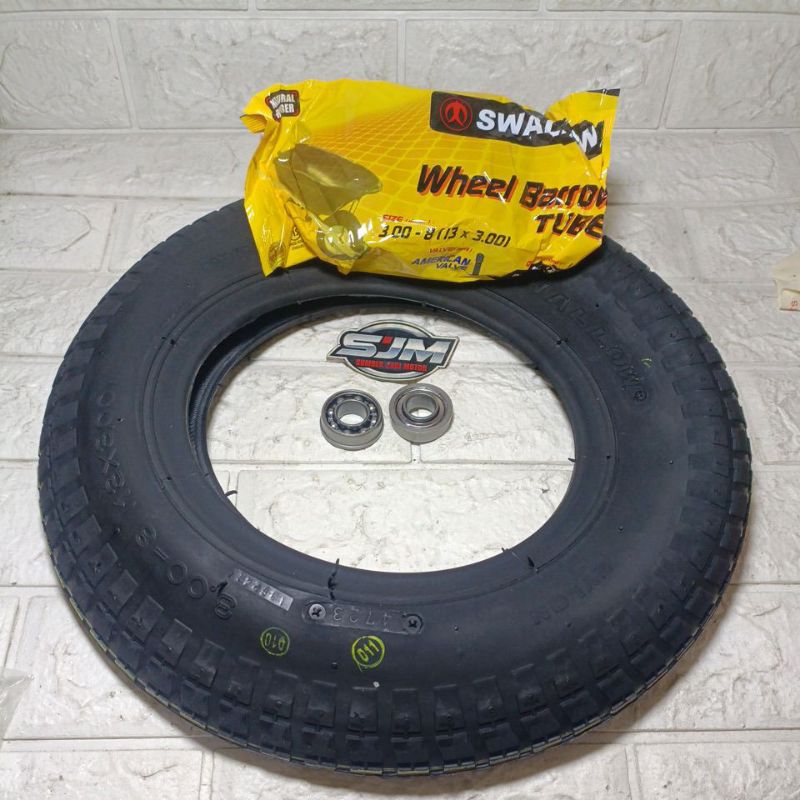 ban luar dan dalam dan laher angkong artco gerobak sorong swallow 300x08 300-8