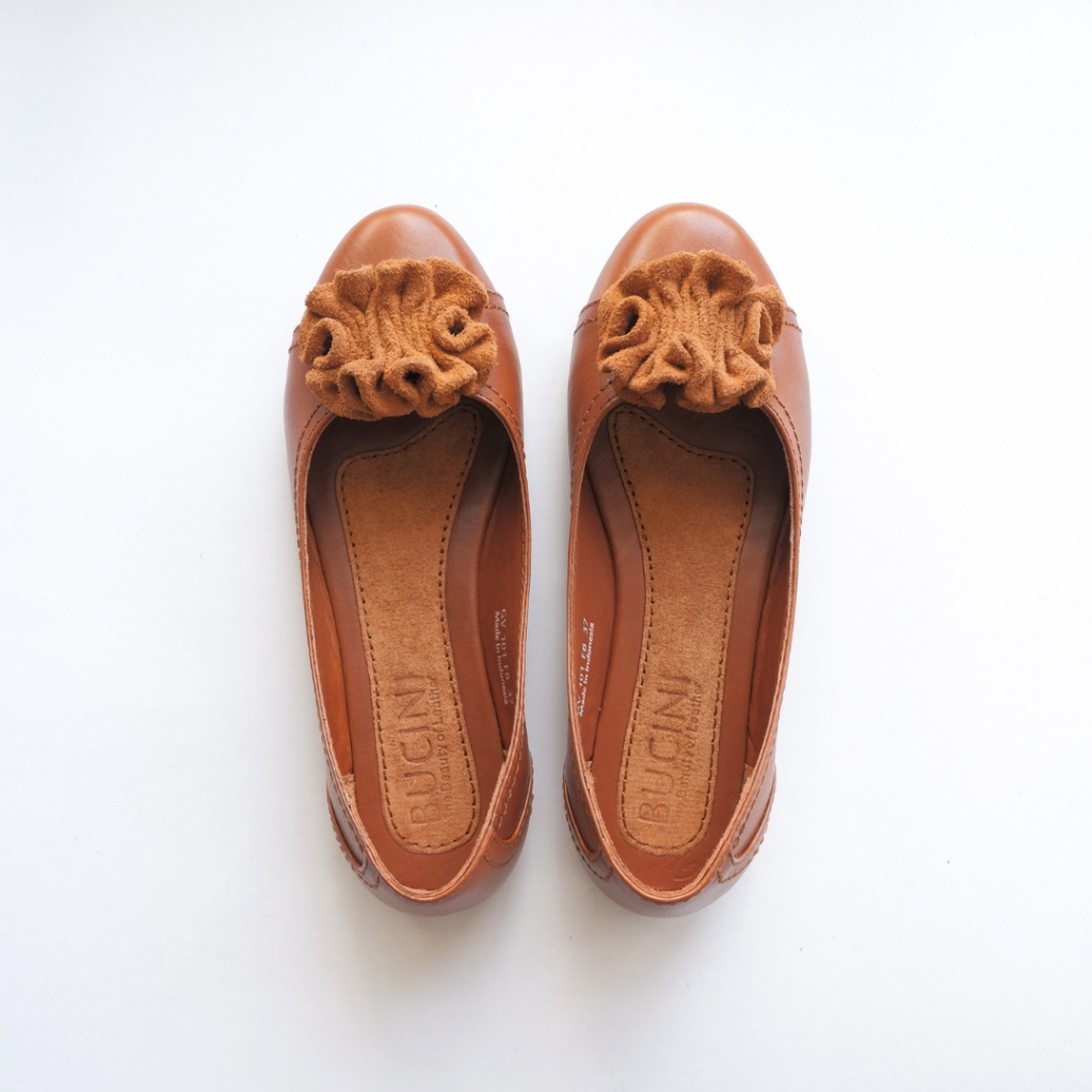 Flat Shoes Wanita Kulit Asli Premium | BUCINI GV 101 FB Sepatu Flat