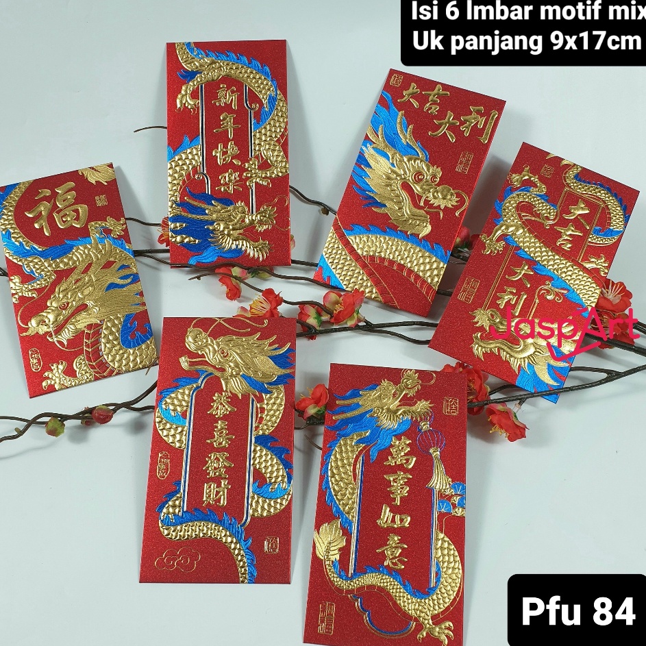 

Buruan Beli 6pcs Angpao 2024 NAGA Imlek Merah PREMIUM ANGPAO IMLEK PANJANG SHIO NAGA 2024 PREMIUM Jual