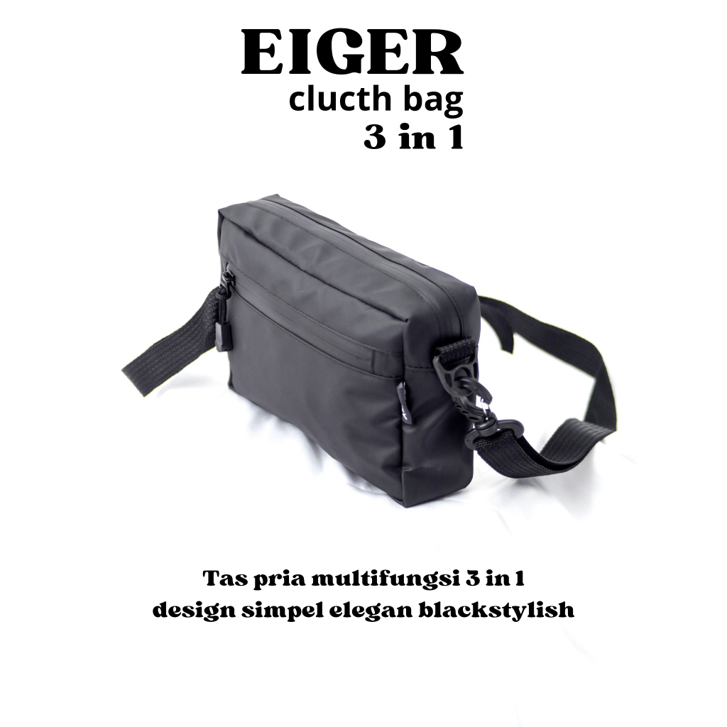 eiger clutch bag tas selempang pria sling bag