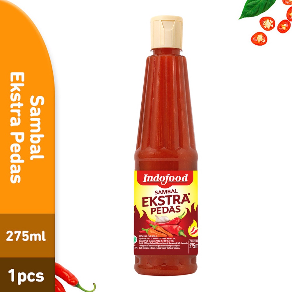 

➬ Sambal Indofood Ekstra Pedas Pet 275 ML ➧Best Produk