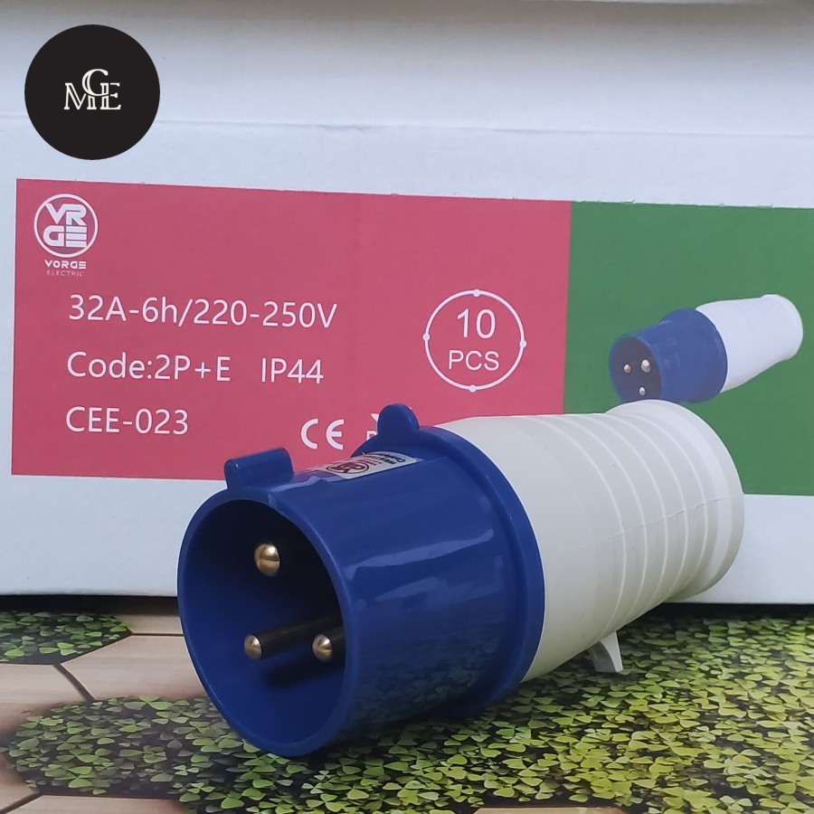 Industrial Plug VORGE Genset 3 Pin 32A 023 Model CEE Steker 3pin 32 A