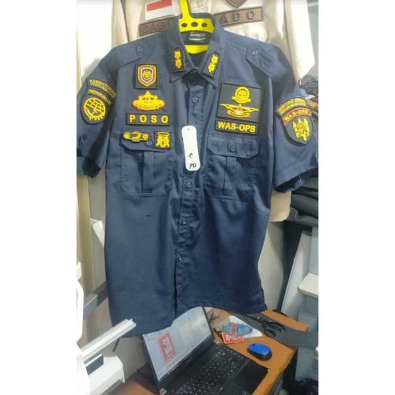 kemeja Kplp bordir timbul