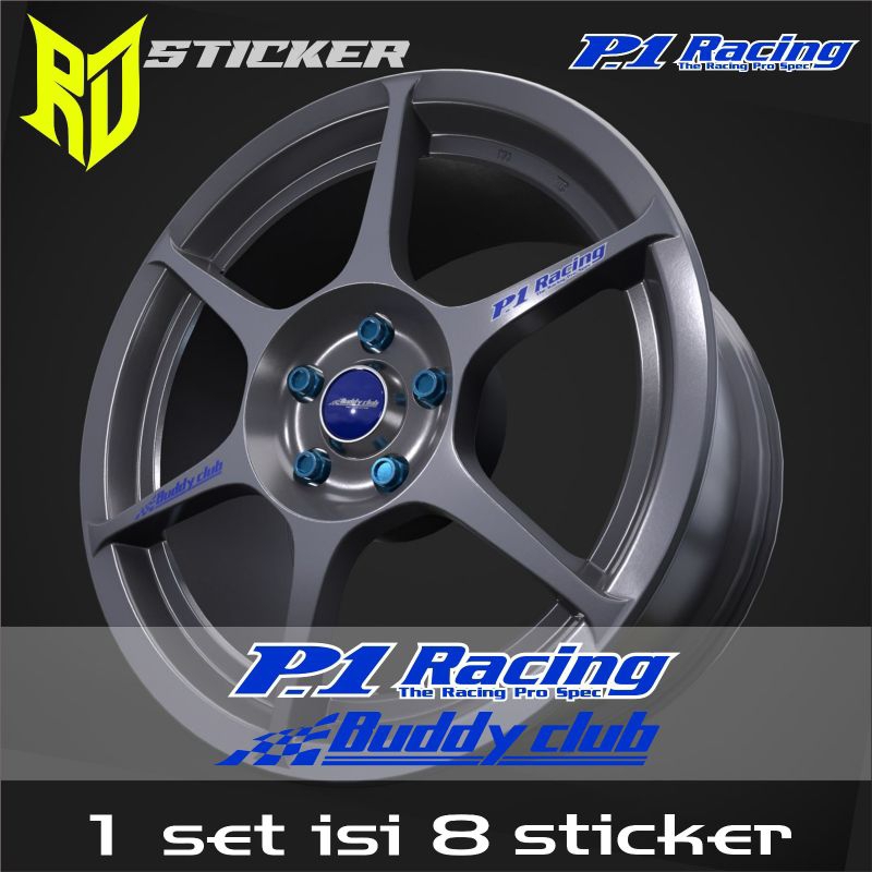 sticker velg p1 racing