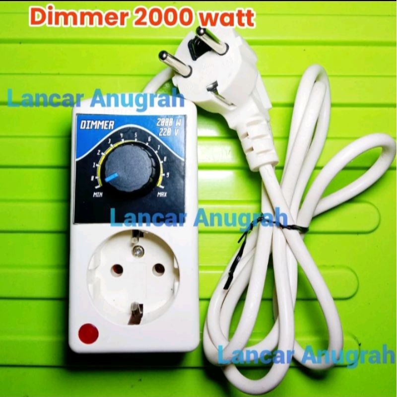 Dimmer AC 2000 Watt || Dimmer Pengatur Kecepatan Pada Mesin Pasah DLL || Dimmer 2000 Watt