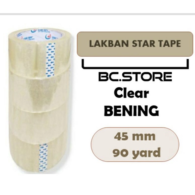 

LAKBAN ( 6 PCS ) CLEAR BENING (PUTIH), BENING & COKLAT LENGKET STAR TAPE KUALITAS TERBAIK MURAH 90 YARD X 45MM (2INCH) #lakban #isolasi #selotip #tapeperekat #pengikatpelengket #lakbanmurah #lakbanopp #lakbankualitasterbaik #perlengkapankantor ❈Serba M
