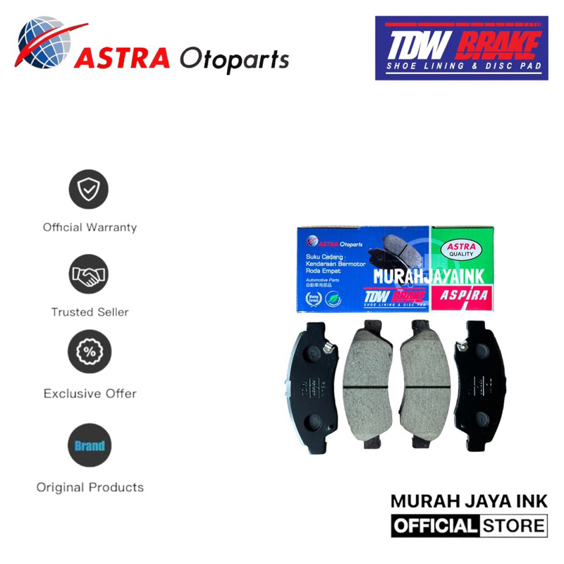 Kampas Rem Depan / Brake Pad TDW HONDA BRIO / SATYA ORIGINAL