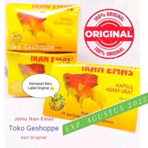 

[℡L71➤] Jamu Asam urat pegal linu cap Ikan emas MurMer