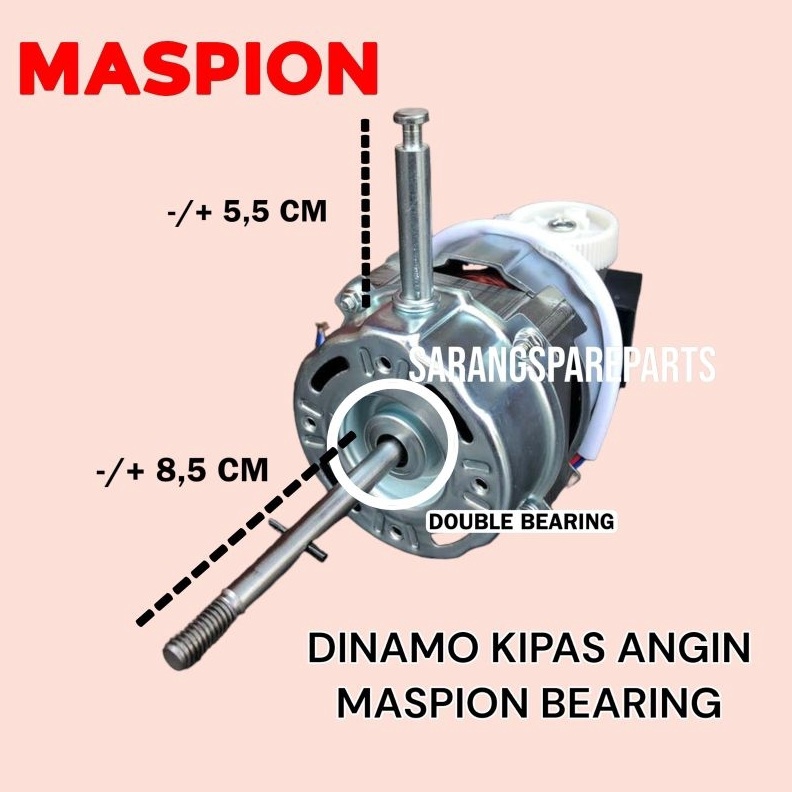 12.12 Brand DINAMO KIPAS ANGIN MASPION BEARING 16 INCH / MOTOR KIPAS ANGIN MASPION BEARING 