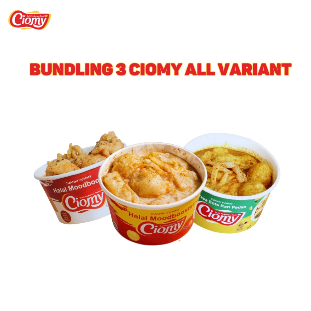 

✨12.12✨ CIOMY - Paket Bundling 3 Cuanki Cheese Soto Kari dan Chicken Spicy murah