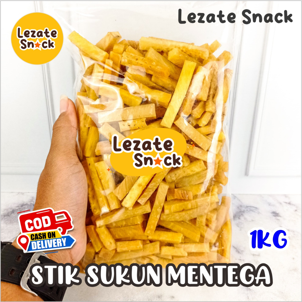 

Kripik Stik Sukun Super 1KG Kiloan Empuk Renyah Enak / Keripik Stick Sukun Mentega Goreng Tidak Keras Lezate Snack