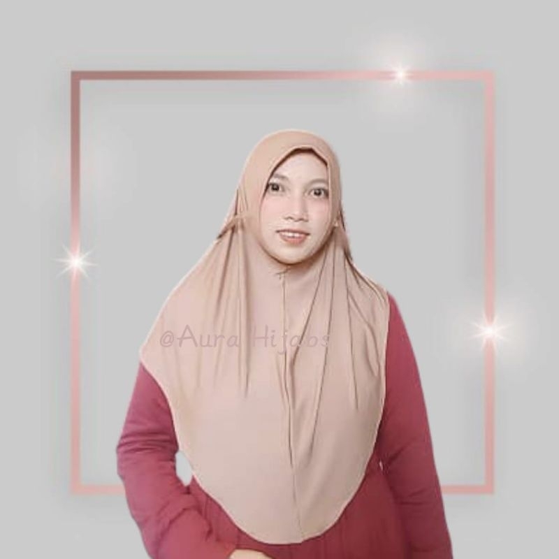 hijab bergo tali non pet hijab tanpa pet bahan jersey