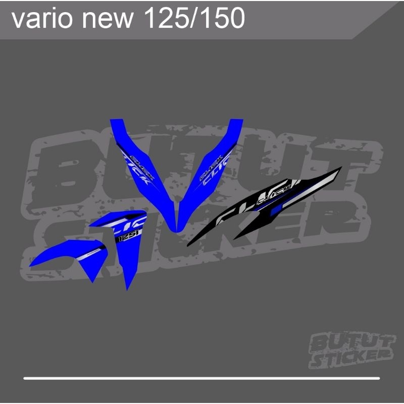 STRIPING STICKER TRANSPARAN VARIO NEW 125/150 VIETNAM