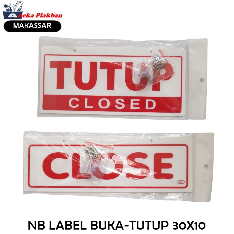 

[1PCS] NB LABEL AKRILIK BUKA - TUTUP GANTUNG OPEN CLOSE SIGNS