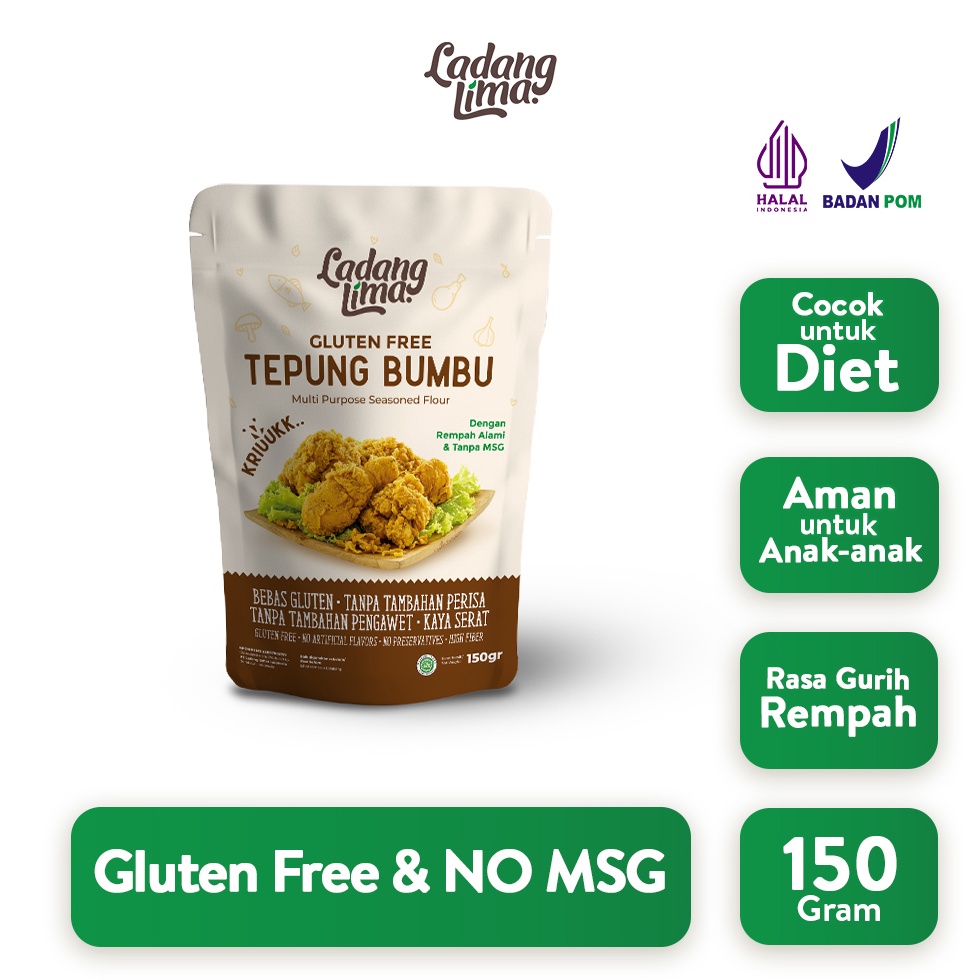 

Pr0duk K3ren Tepung Bumbu Serbaguna 150g - Gluten Ladang Lima Promo Besar