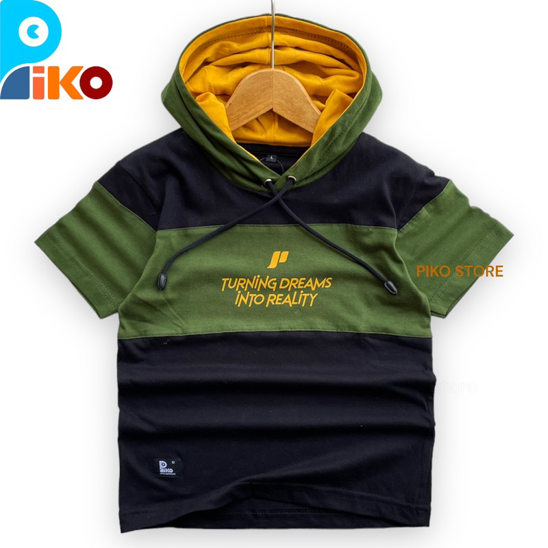 Piko Baju Kaos Hoodie Distro Anak laki-laki Usia 1-12 Tahun Bahn cotton Combed 30s