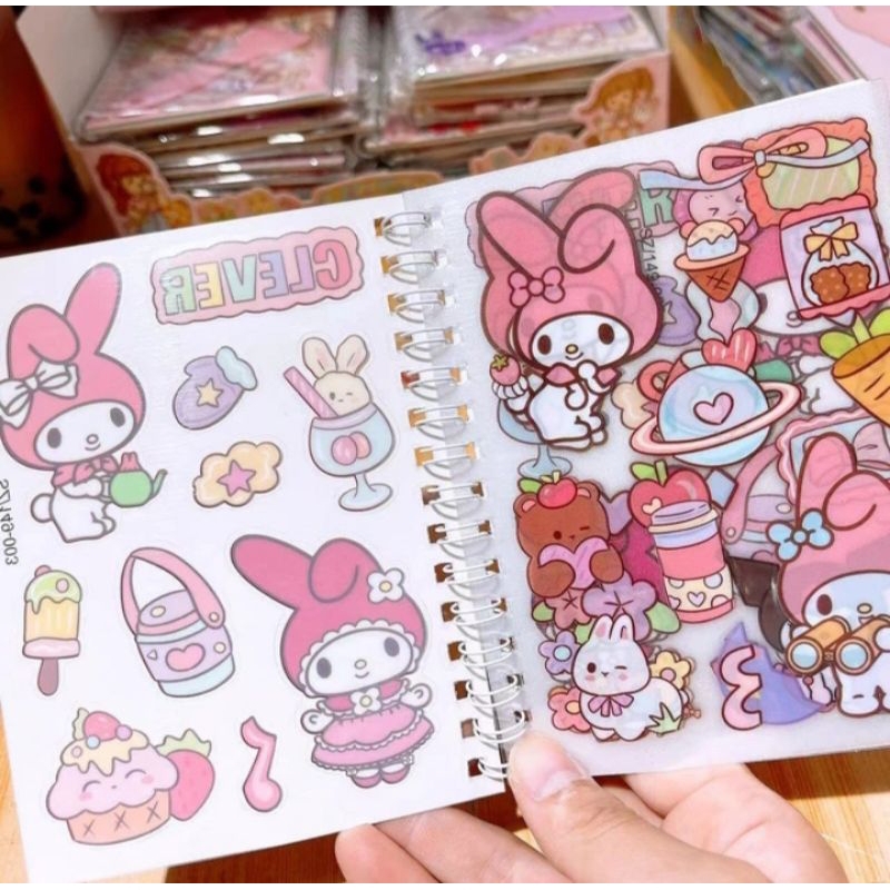 

Sticker Book Sanrio Handbook Transparan Sticker