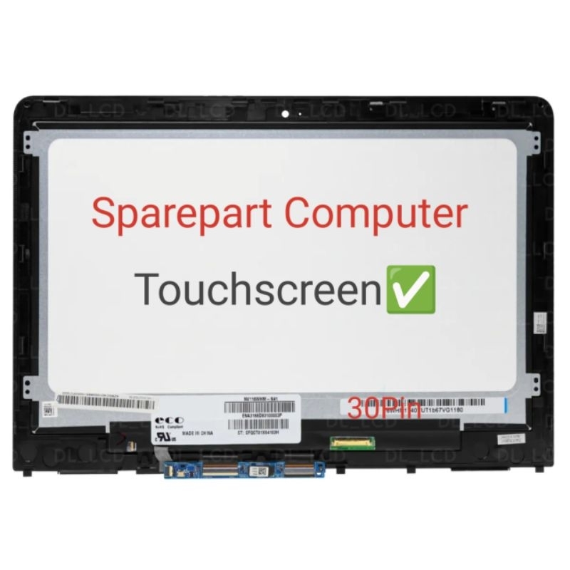 lcd led layar Hp Pavilion x360 11ad 11-ad107tu 11-ad019tu 11-ad031tu