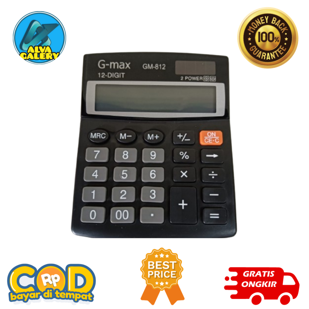 

Kalkulator G-Max, Kalkulator 12 Digit, Kalkulator Angka